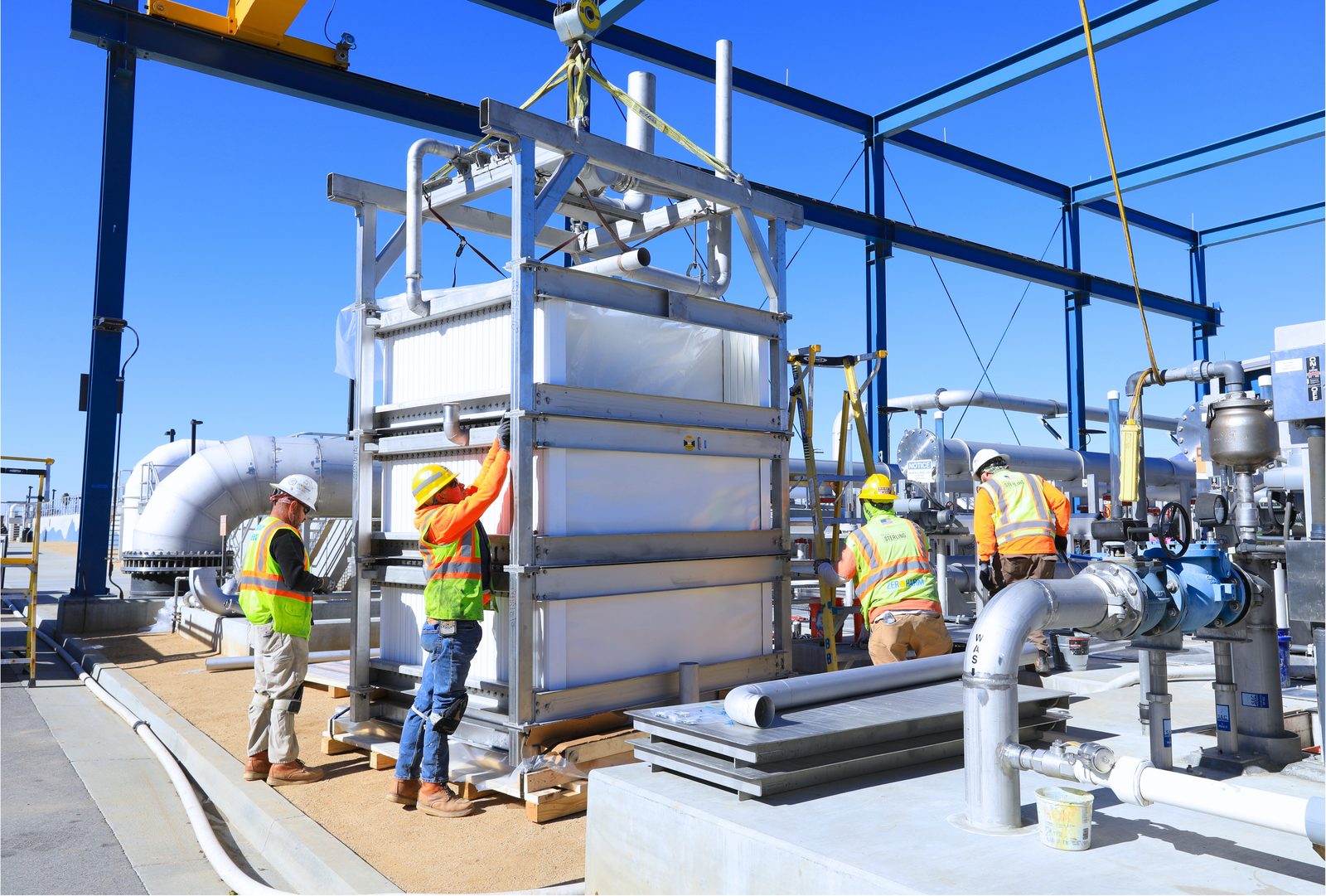 Fibracast membrane cassette installation