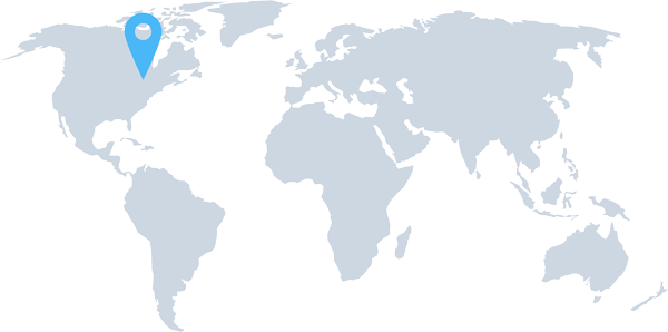 Map showing client location