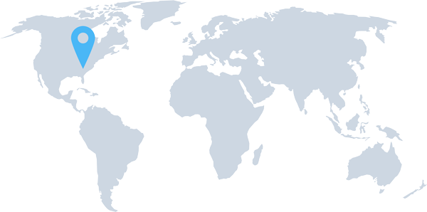 Map showing client location