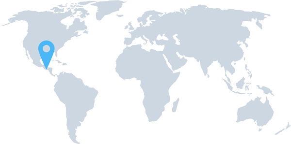 Map showing client location